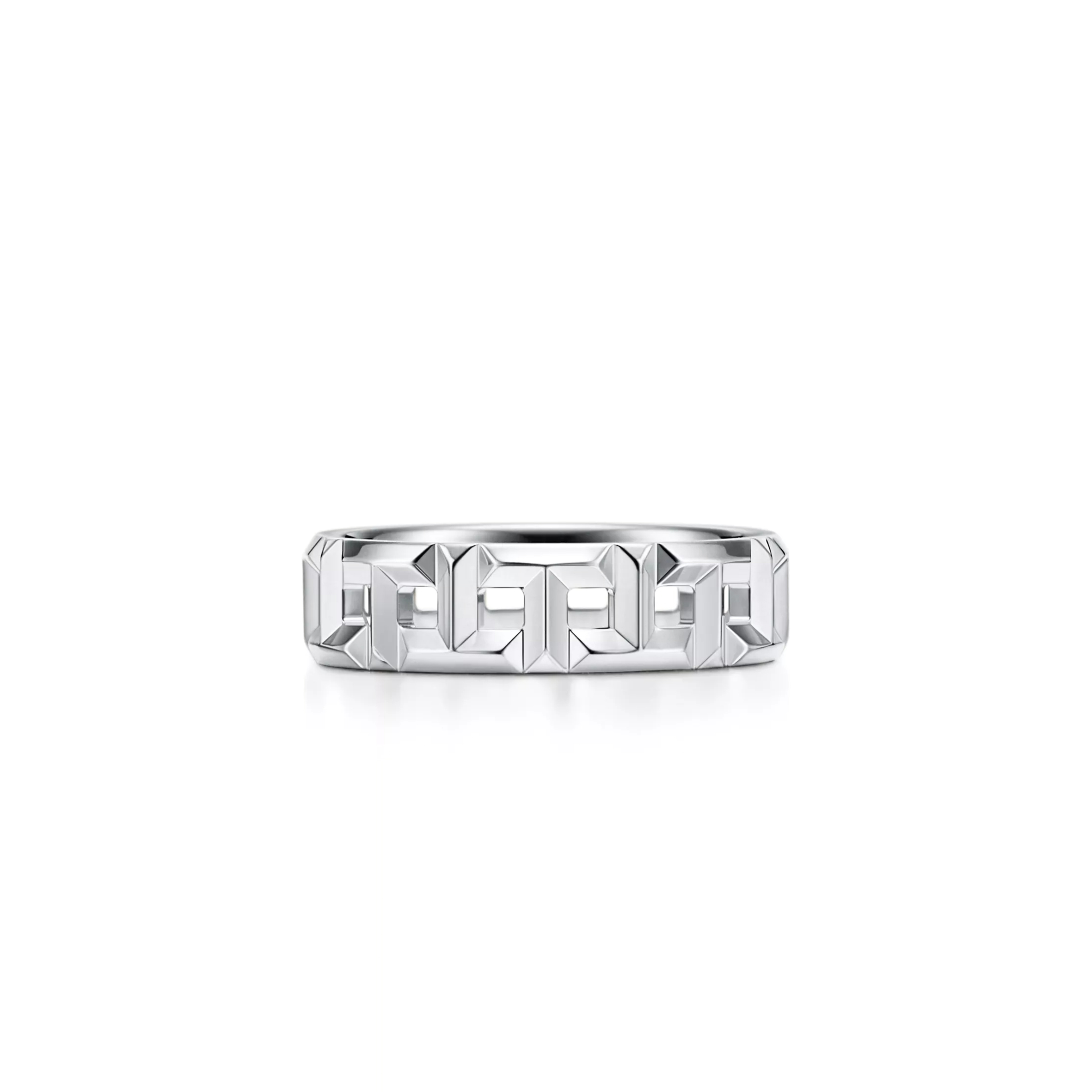 TIFFANY T TRUE WIDE RING IN WHITE GOLD 62509252
